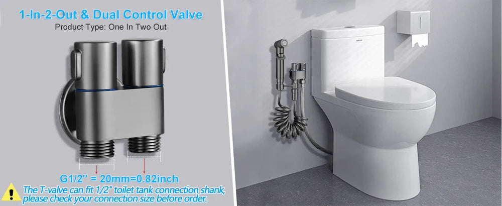 Dual Control Bidet Sprayer