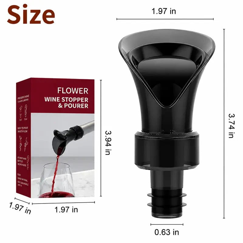 Twist-Lock Wine Aerator Stopper