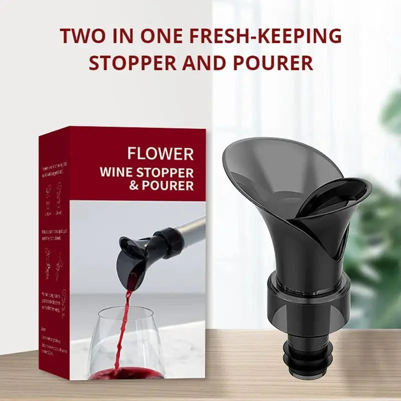 Twist-Lock Wine Aerator Stopper