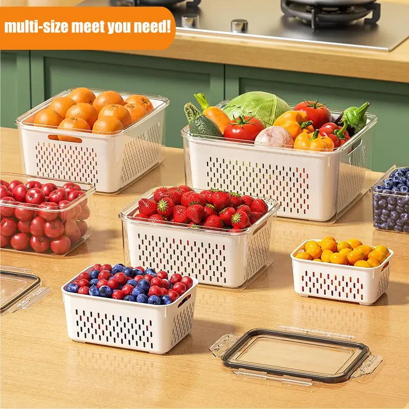 5-piece set Stackable Produce Storage Container Set
