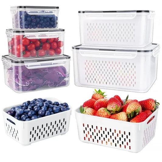 5-piece set Stackable Produce Storage Container Set