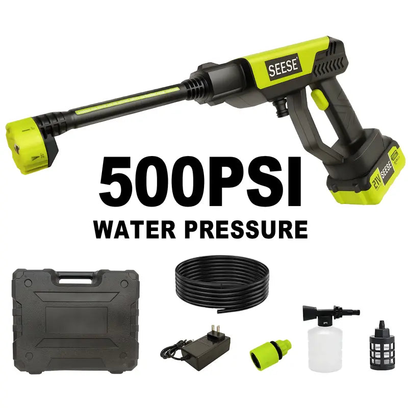 SEESE Cordless Pressure Washer for Car & Home Cleaning