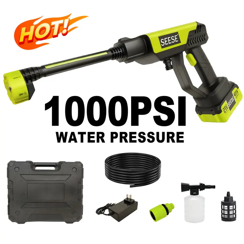 SEESE Cordless Pressure Washer for Car & Home Cleaning